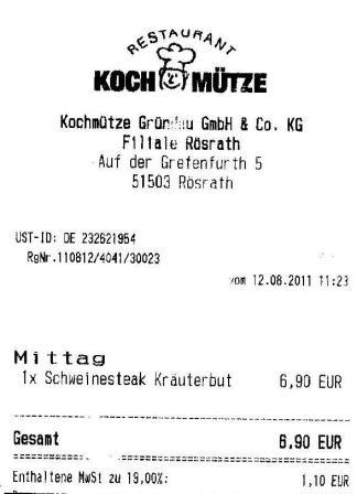 gget Hffner Kochmtze Restaurant